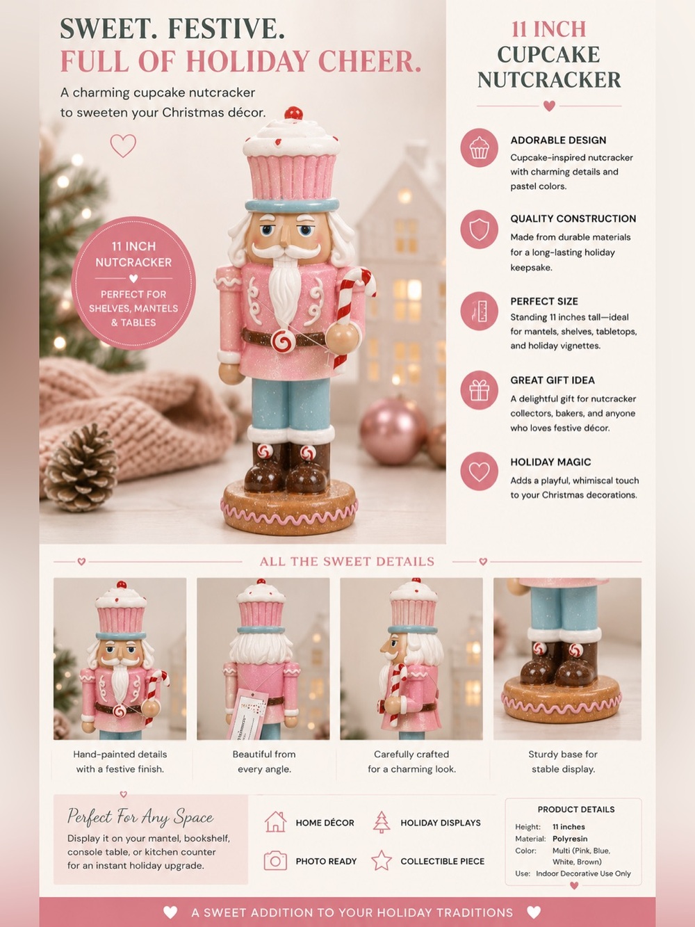 Cupcakes and cashmere nutcracker Christmas